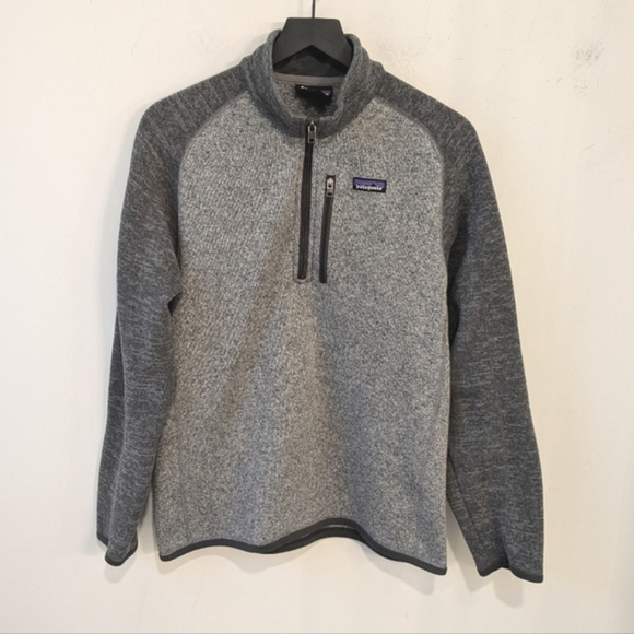 Patagonia Other - Patagonia Men's Grey Colorblock Better Sweater 1/4 Zip Pullover Fleece Size Med